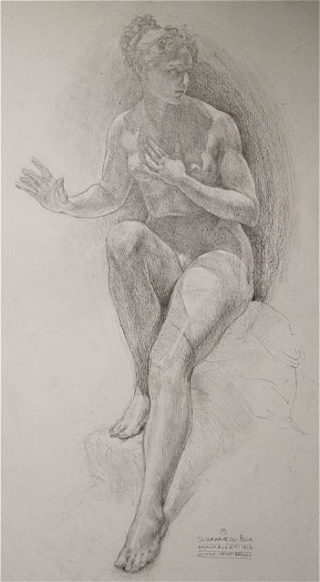 Master Study: Suzzan at her bath, the louvre