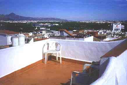 The roof terrace